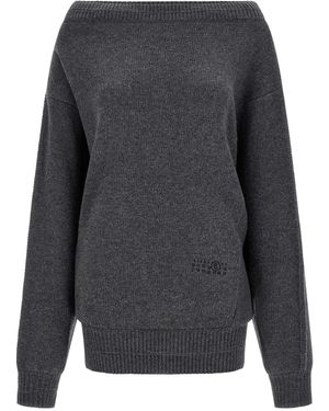 MM6 by Maison Margiela 'numeric Signature Mm6' Dress - Grey