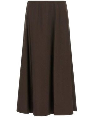 Brunello Cucinelli Gonna 'Flute' - Marrone