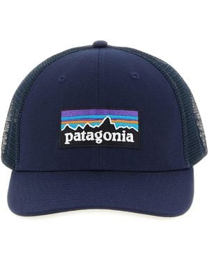 Patagonia 'p-6 Logo Trucker' Cap - Blue