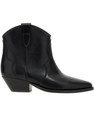 Isabel Marant Dewina Leather Bootie - Black