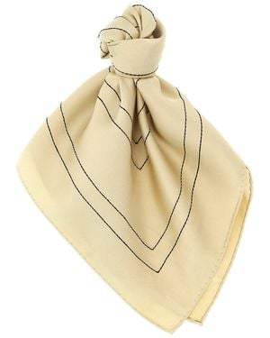 TOTEME Foulard Con Ricamo A Contrasto - Metallizzato