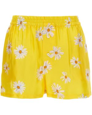 Moschino 'margherite' Print Shorts - Yellow