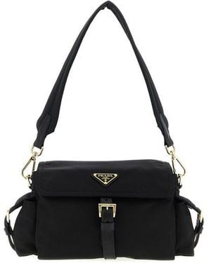 Prada Borsa A Spalla Explore' Media - Nero