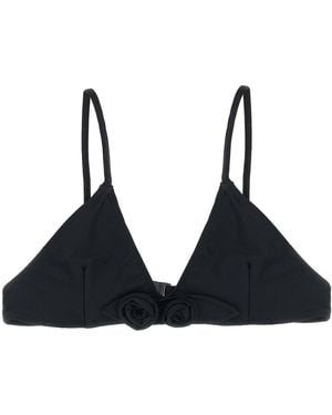 Coperni 'flower' Bikini Top - Black