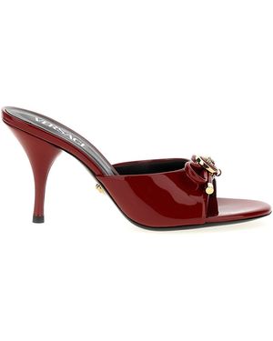Versace 'Opera Bow' Sabots - Red