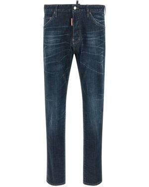 DSquared² Jeans With Signature Fly Tag - Blue