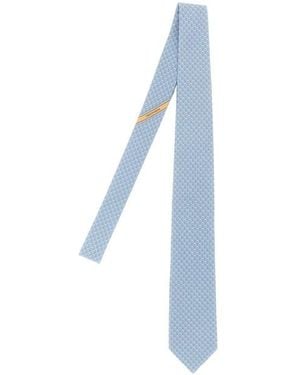 Ferragamo Cravatta 'Intreccio' - Blu