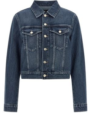 7 For All Mankind 'Darted Shrunken' Jacket - Blue