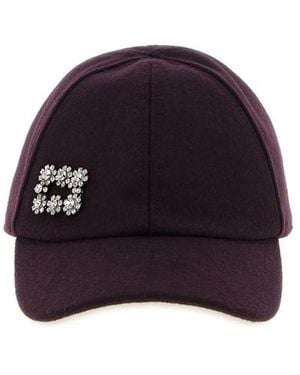 Roger Vivier Cappellino 'Efflorescence' - Viola