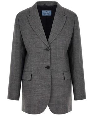 Prada Blazer Monopetto - Nero