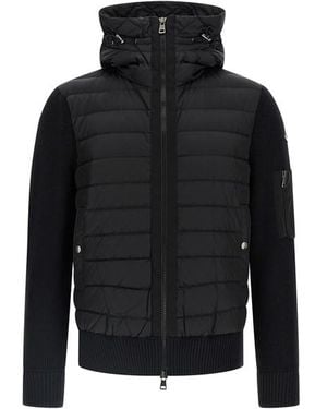 Moncler Tricot Hooded Cardigan - Black