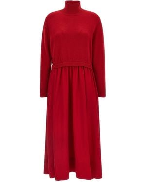 Polo Ralph Lauren High Neck Dress - Red