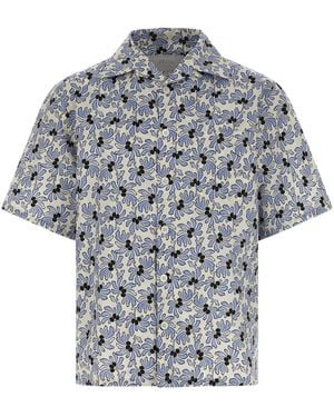 Prada The 'Pongé' Shirt - Grey