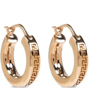 Versace 'greca' Earrings - Metallic