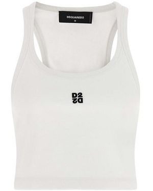 DSquared² Tank Top 'D2 Upside Down' - Bianco
