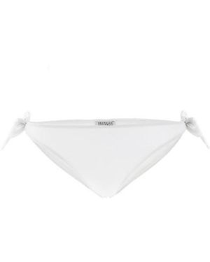 Brunello Cucinelli Slip Bikini - Bianco