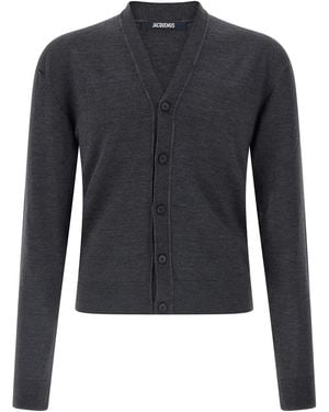 Jacquemus 'le Cardigan Brodé' Cardigan - Blue