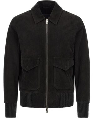 Giorgio Brato Aviator Jacket - Black