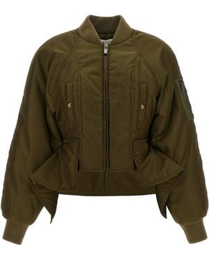 Balmain Iconica Nylon Bomber Jacket - Green