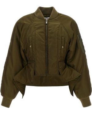 Balmain Iconica Nylon Bomber Jacket - Green