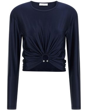 Rabanne 'piercing Detail' Top - Blue