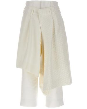 Comme des Garçons Bermuda multistrato - Bianco