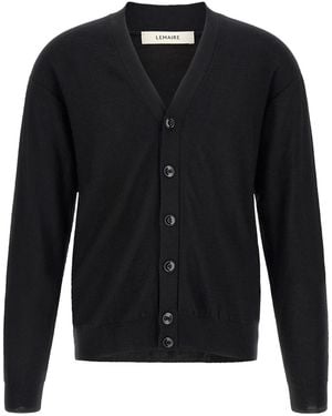 Lemaire 'relaxed Twisted' Cardigan - Black