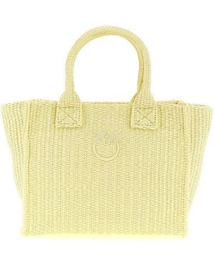 Pinko 'beach' Mini Shopping Bag - Yellow