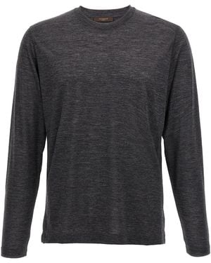 Zanone T-Shirt 'Light Wool' - Grey