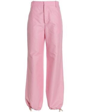 Marni Logo Embroidery Trousers - Pink