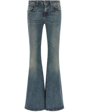 R13 'overflow Boy Flare' Jeans - Blue