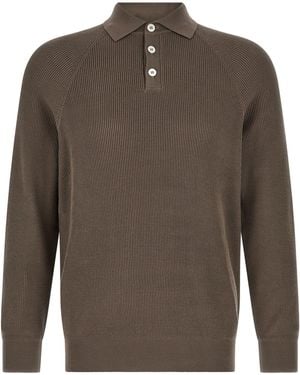 Brunello Cucinelli English Coast Polo Shirt - Brown