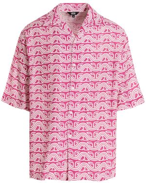 Gcds 'waved Logo' Shirt - Pink
