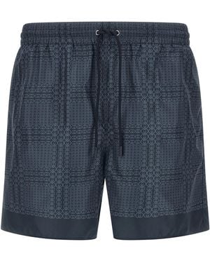 Gucci ' Incrocio Gg' Swimsuit - Blue