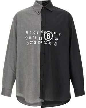 MM6 by Maison Margiela 'numeric Signature Mm6' Shirt - Black