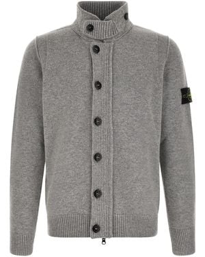Stone Island Cardigan "5100047" - Grau