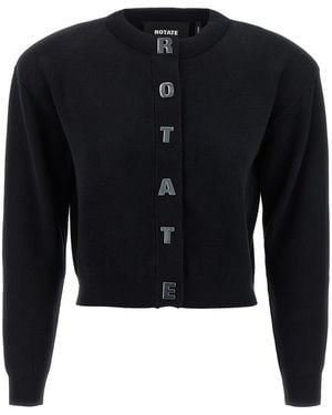 ROTATE BIRGER CHRISTENSEN 'firm Knit' Cardigan - Black