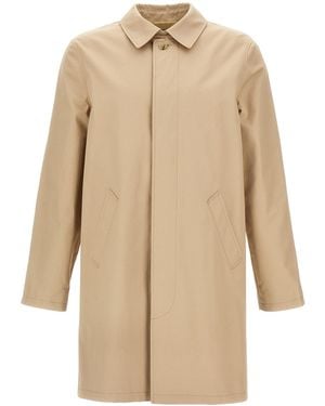 A.P.C. 'mac Ville' Trench Coat - Natural