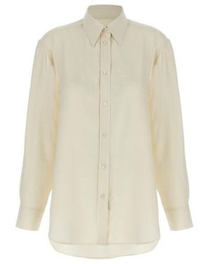 Brioni Camicia Cady Seta - Bianco