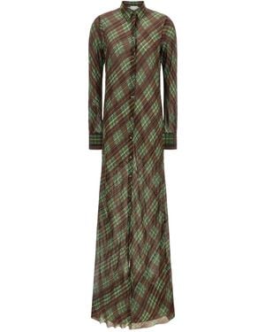 Dries Van Noten 'dalima' Dress - Green