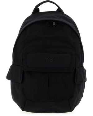 Y-3 Small Logo Pocket Backpack - Black