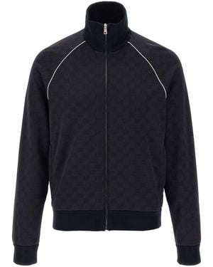 Gucci Giacca Sportiva Lavorazione Jacquard - Blu