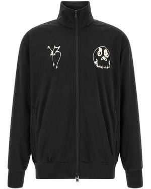 Y-3 Felpa Con Zip 'Track Top Gfx Nyln Con Stampa - Nero