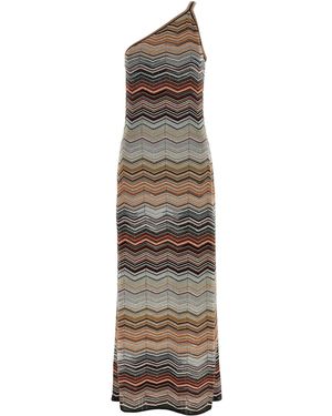 Missoni One-Shoulder Dress - Natural