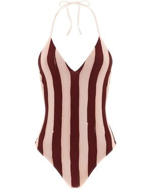 Fendi 'pequin' One-piece Swimsuit - Red