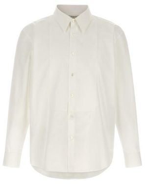 Saint Laurent Camicia Plastron Sartoriale - Bianco
