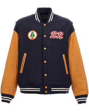 Undercover 'twin Peaks' Bomber Jacket - Blue