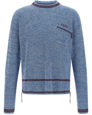 Marni ' Mending' Jumper - Blue