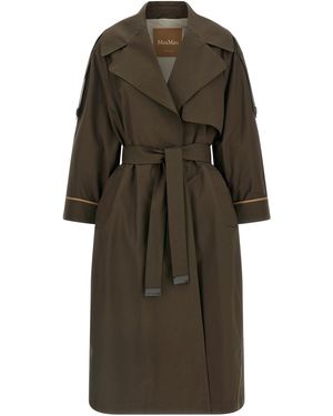 Max Mara 'mtcutrench' Trench Coat - Green