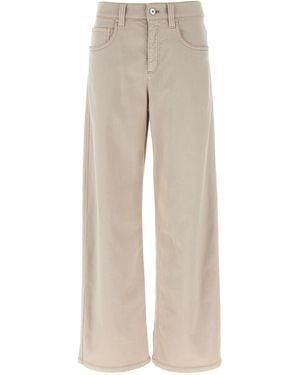 Brunello Cucinelli 'loose Barrel' Jeans - Natural